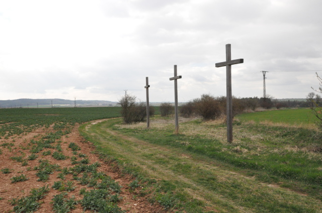 Kolešovice - Tři dřevěné kříže na Ptačím vrchu