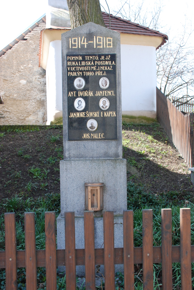 Mšecké Žehrovice, Lodenice - Pomník padlým
