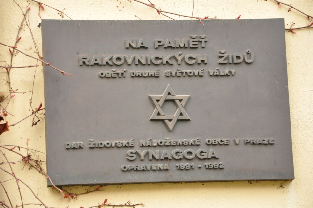 Rakovník - Pamětní deska židovským obětem