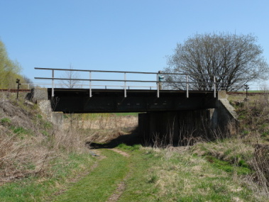 Krupá - Kolešovka, ocelový most