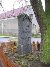Krupá - Pomník Jana Husa