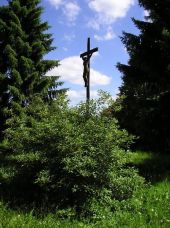 Skryje - Kříž na bývalém hřbitově