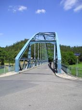 Skryje - Silniční ocelový most přes Berounku