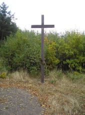 Velká Buková, Malá Buková - Dřevěný kříž  u Malé Bukové