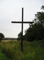 Všetaty - Dřevěný kříž na Panoší Újezd