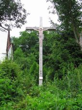 Zbečno - Matoušovic - Froňkův dřevěný kříž