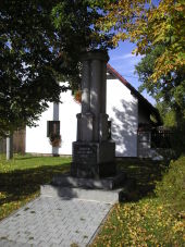Pšovlky - Pomník obětem padlým v I. a II. světové válce