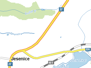 Mapa okolí