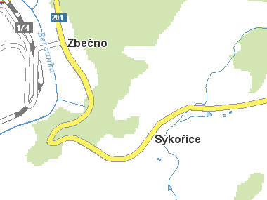 Mapa okolí