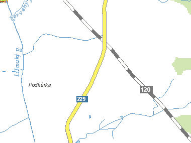 Mapa okolí